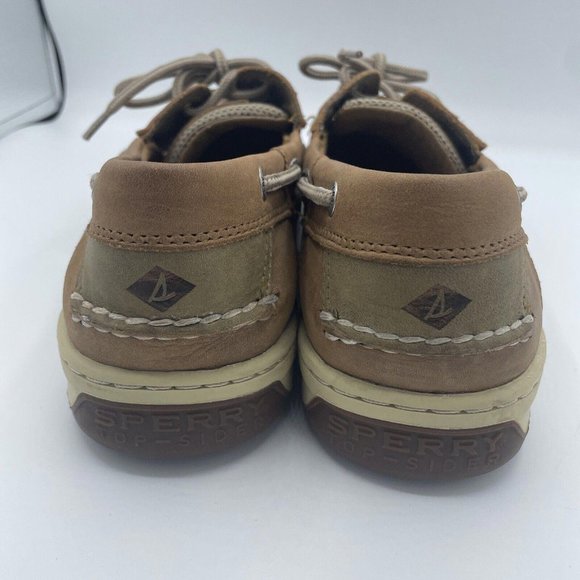 SPERRY Top Sider Men's Boat shoes Billfish 3 Eye 0799320 BROWN sz 10.5 - VGUC - Picture 7 of 9